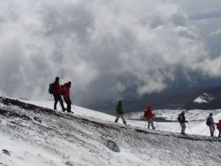 Ascension du sommet de l'Etna par le Nord